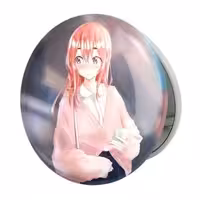 آینه جیبی خندالو طرح ساکوراساوا انیمه کانوجواوکاری مدل تاشو کد 18178