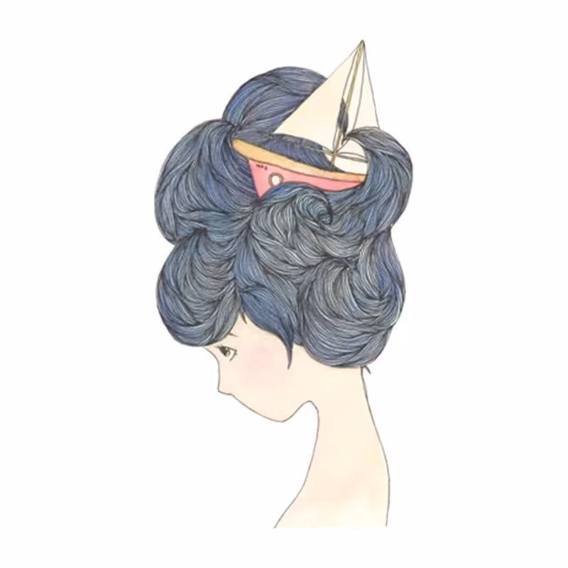 استیکر لپ تاپ طرح دختر کد 2056