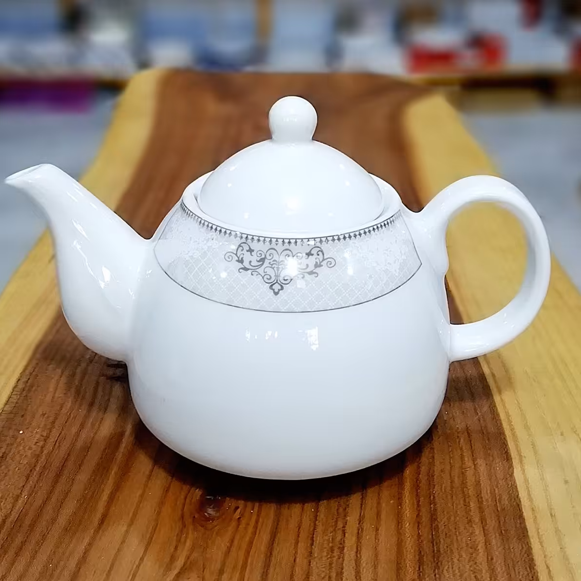 قوری کف پهن چینی 