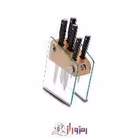 ست چاقو پایه شیشه ای کرکماز Vetra مدل A685