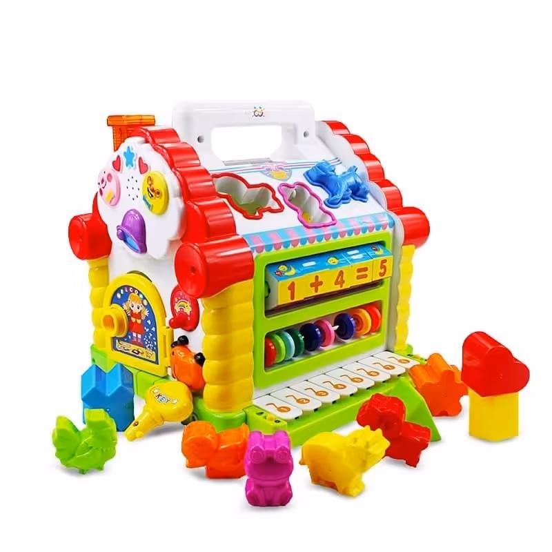 اسباب بازی آموزشی کلبه هوش موزیکال برند Hola Toys کد 806 اورجینال