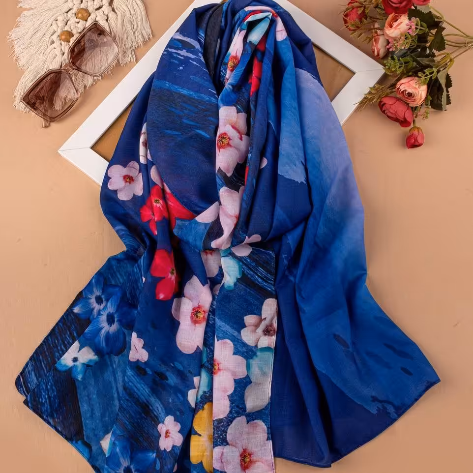 شال نخی طرحدار