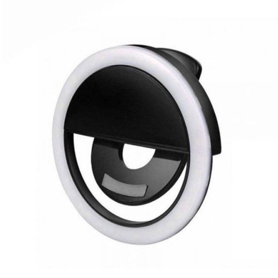 رینگ لایت سلفی موبایل رنگ مشکی Mobile selfie Ring Light Black