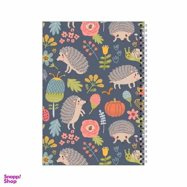 دفتر مشق 80 برگ بامبیلیپ طرح بک گراند جوجه تیغی و گل کد 0963238