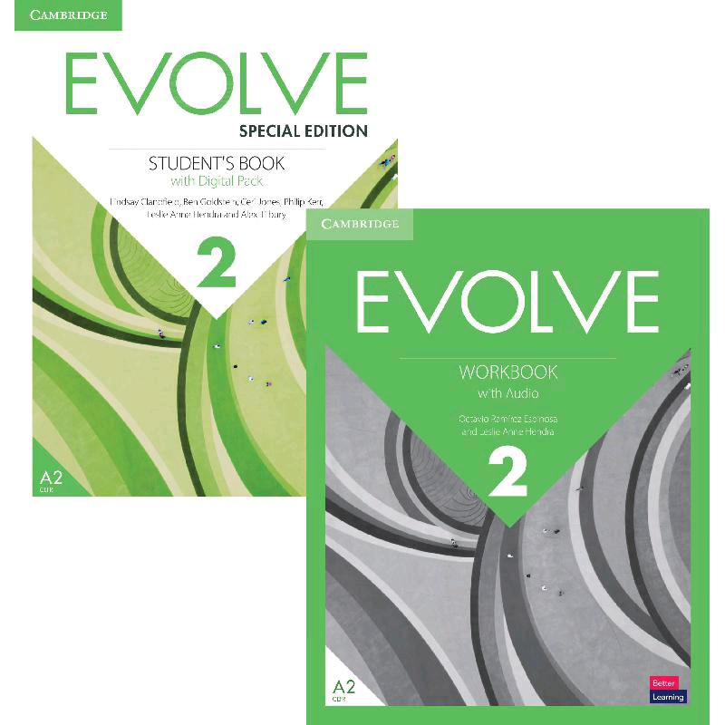 کتاب زبان ایوولو 2 Evolve 2 student book with workbook