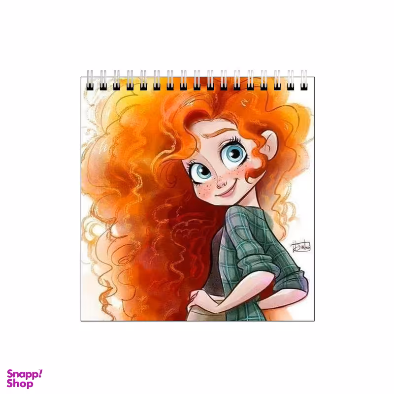 دفتر طراحی بامبیلیپ طرح دختر مو نارنجی کد 2742204