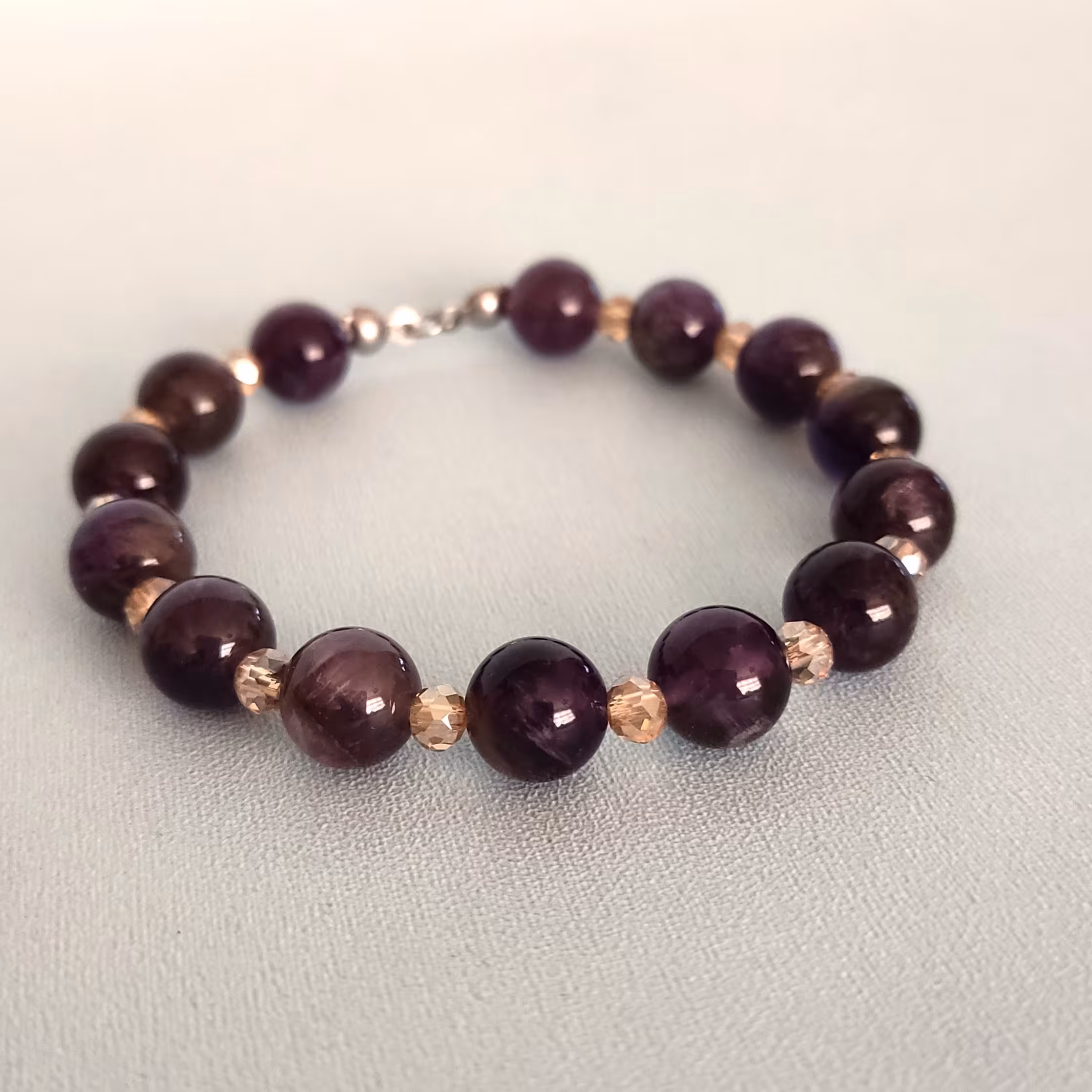 دستبند سنگ آمیتیست شاران 