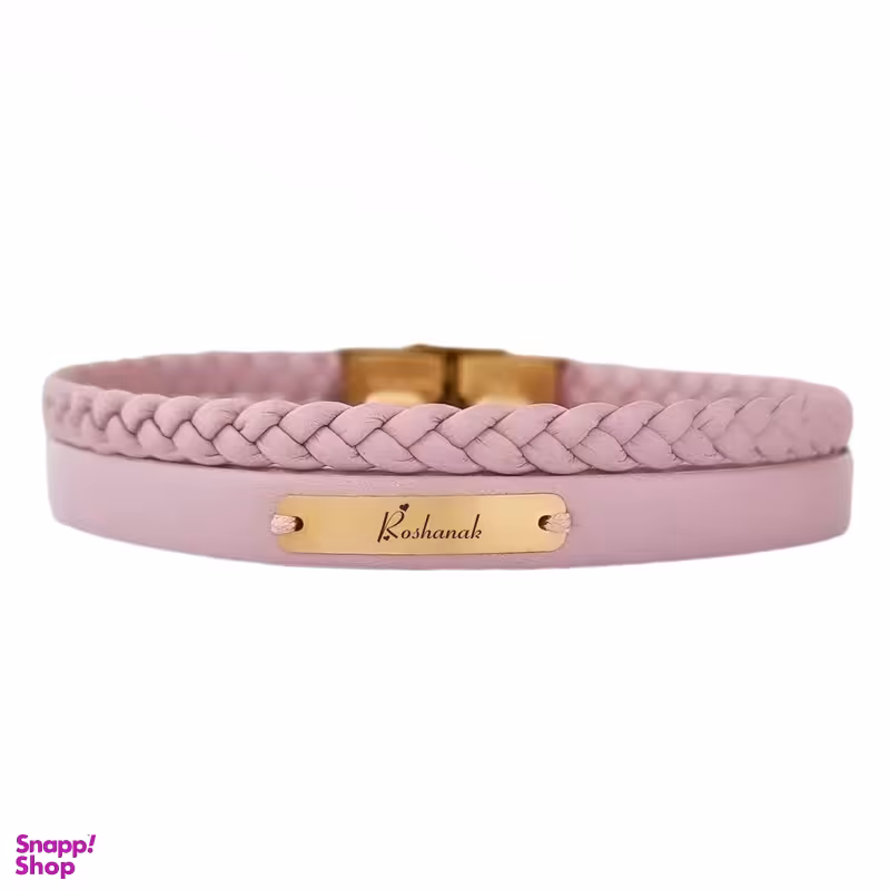 دستبند طلا 18 عیار زنانه لیردا مدل اسم روشنک 6733