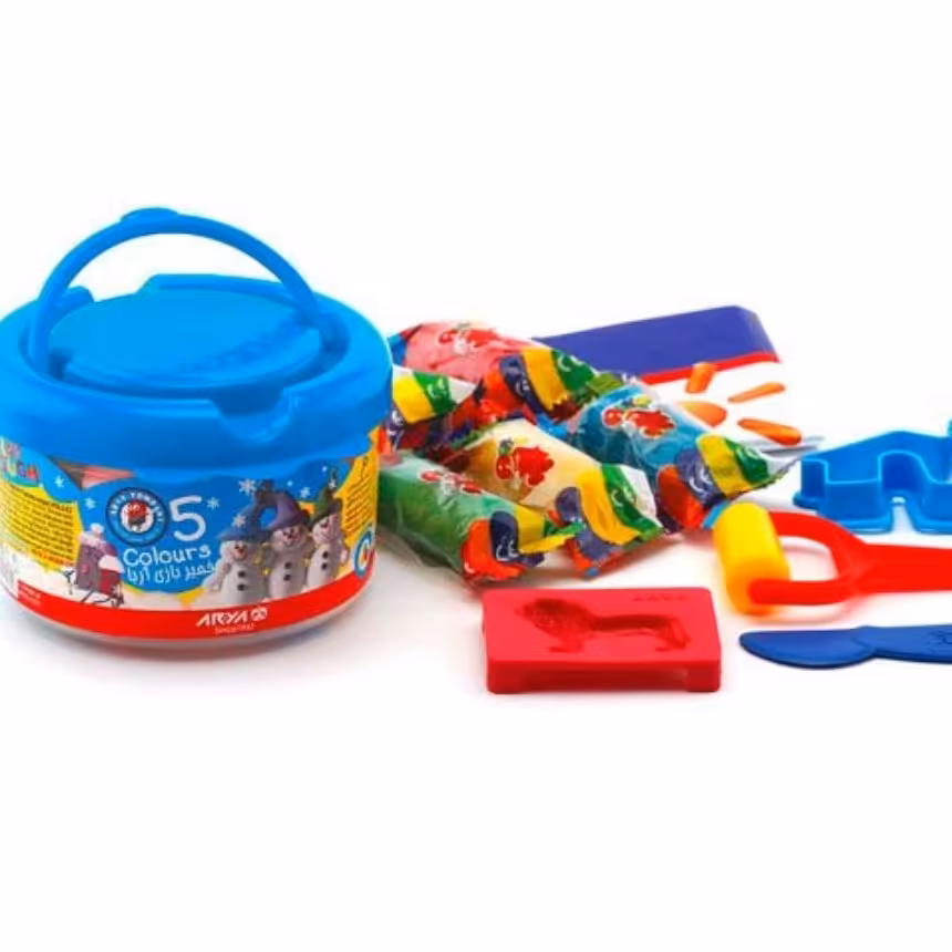 خمیر سطلی 5رنگ