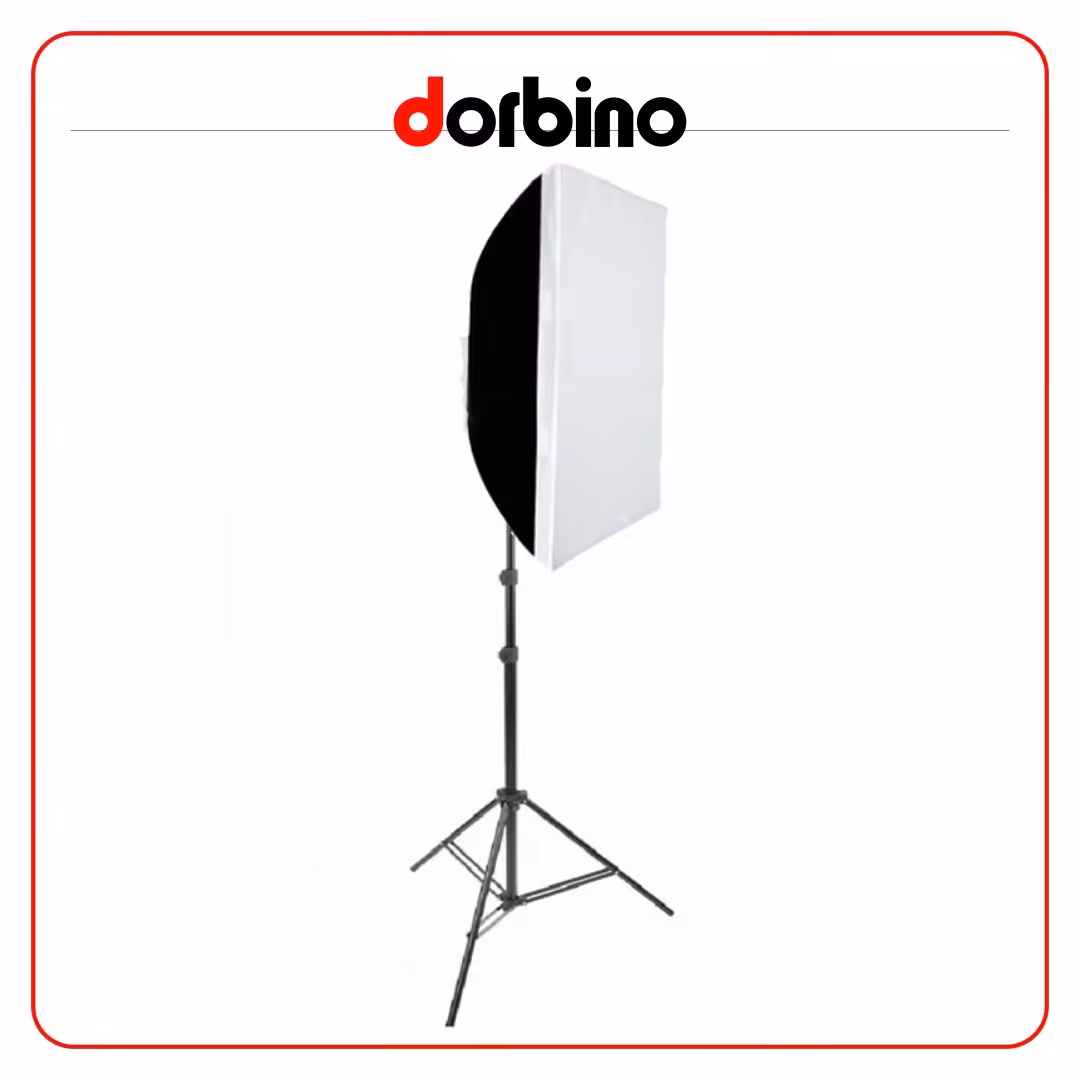 کیت سافت باکس 60×90 به همراه هولدر 5 لامپ   پایه - فروشگاه دوربین دوربینو
