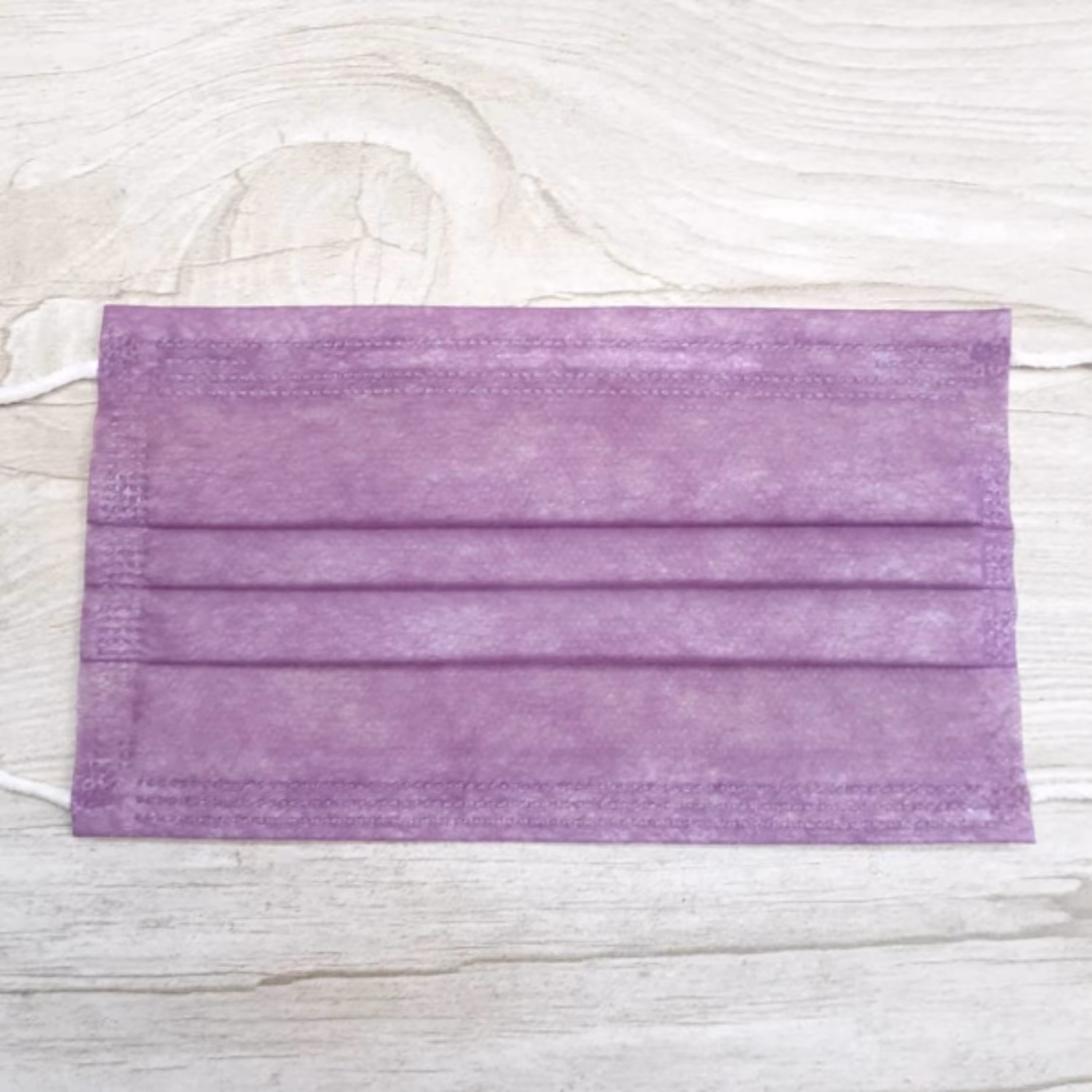 ماسک تنفسی سه لایه پرستاری رنگ بنفش بسته 10 عددی