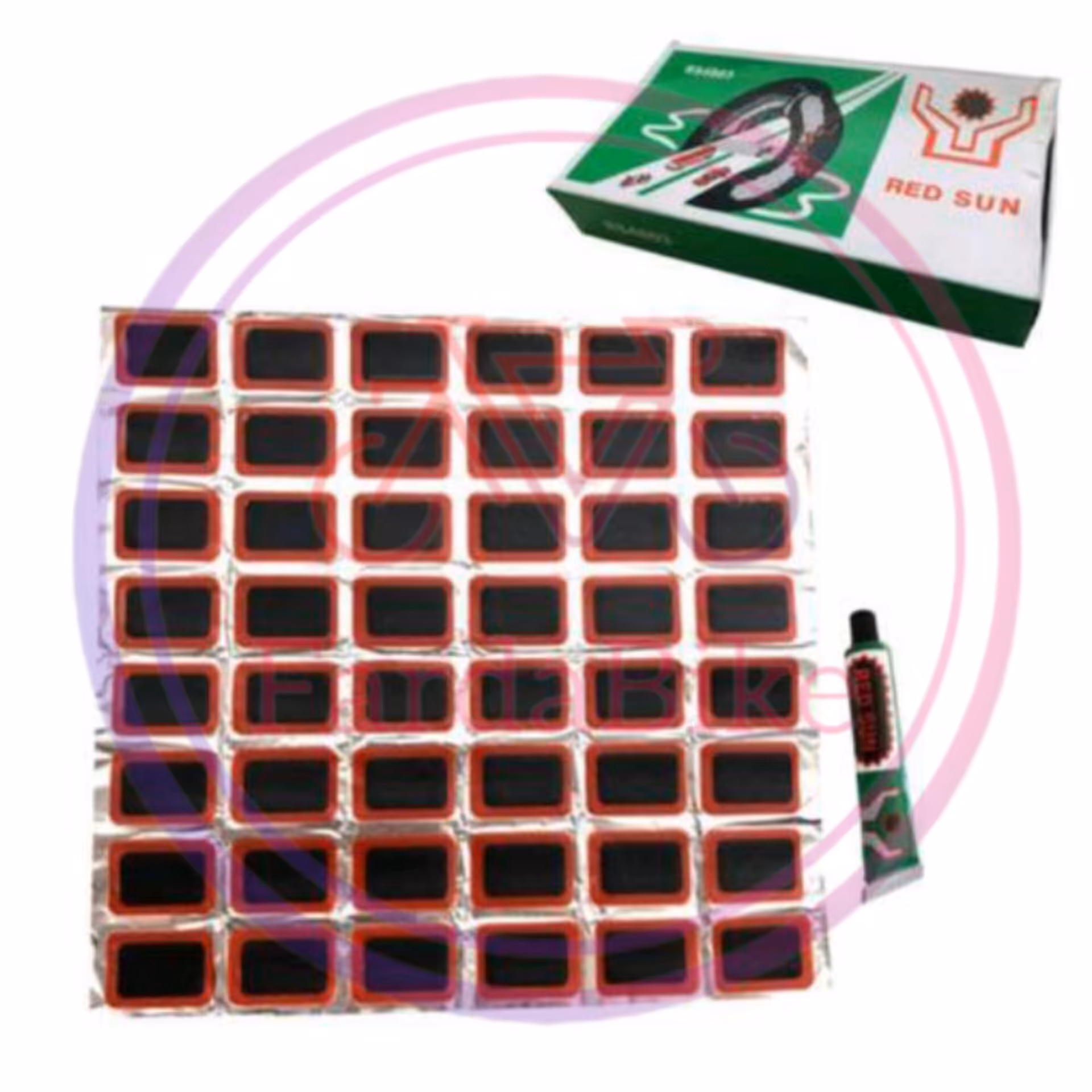 چسب و وصله پنچرگیری دوچرخه مدل 48 تایی کد2080(فردا بایک)