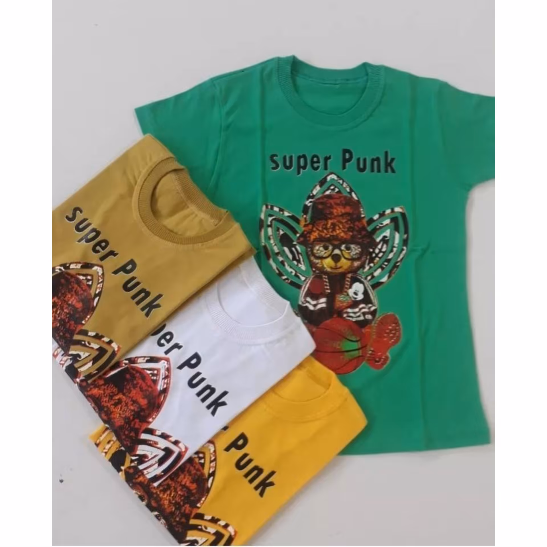 تیشرت تک بچگانه خرس عینکی