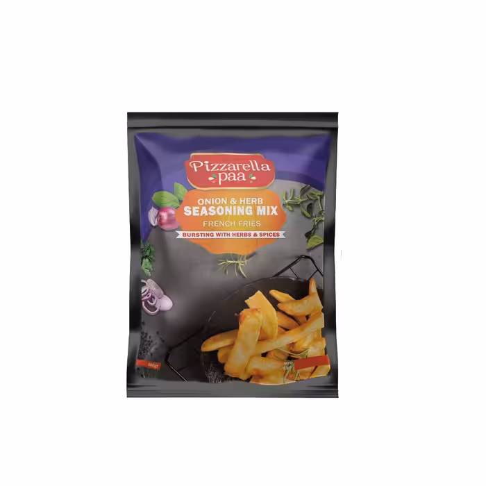 ادویه سیب زمینی سرخ کرده پیاز سبزیجات  پیزارلا پا حجم 500 گرم