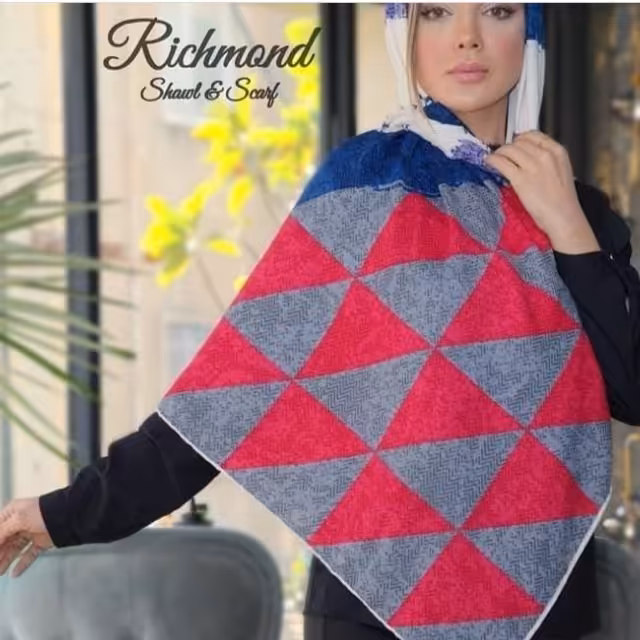 روسری نخی قواره 125 طرح دار خنک ایست عالی