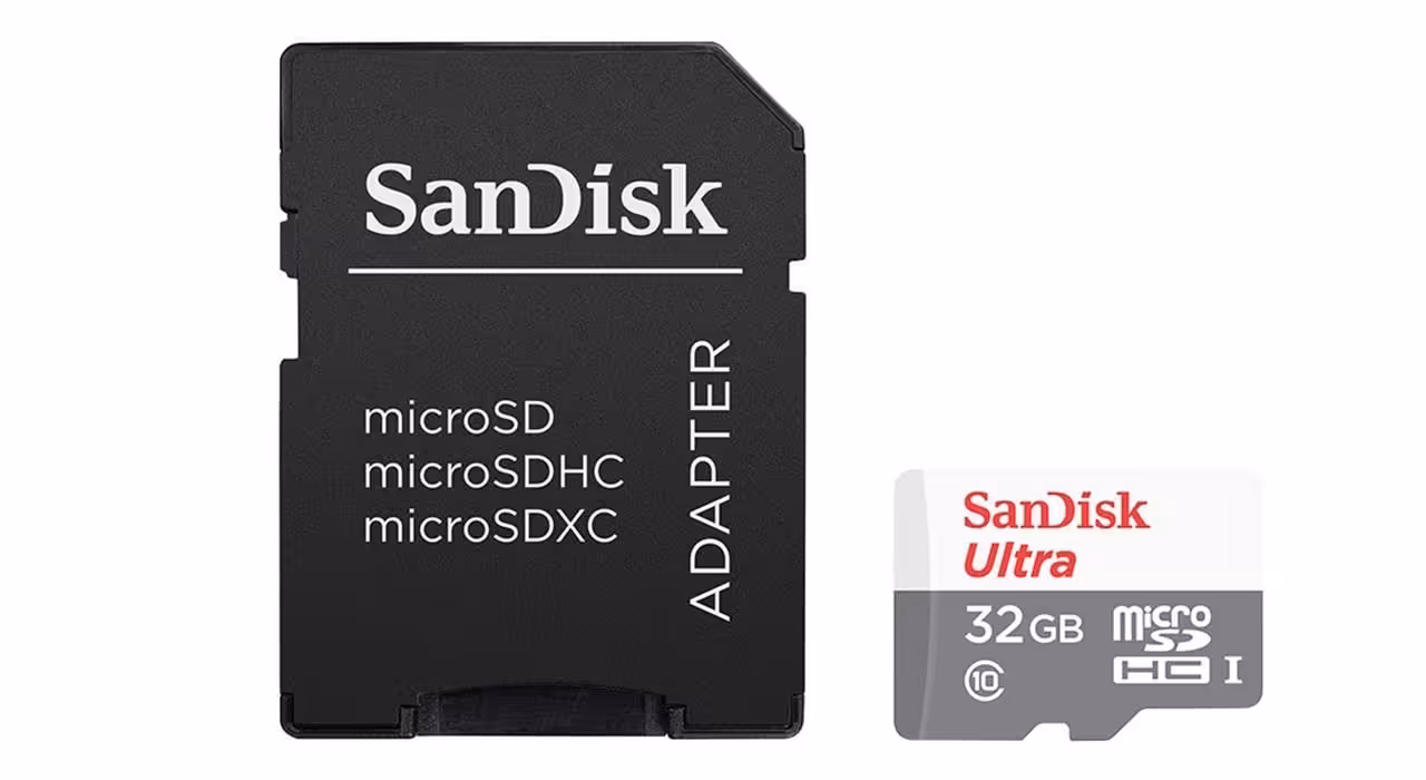 کارت حافظه microSDHC سن دیسک مدل Ultra کلاس 10 استاندارد UHS-I U1 سرعت 80MBps 533X همراه با آداپتور SD ظرفیت 32 گیگابایت