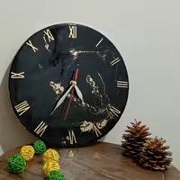 ساعت مرمر مشکی 35 در 35