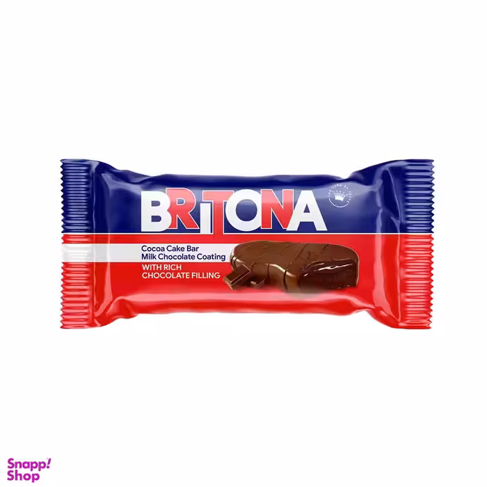 کیک روغنی کاکائویی کرم شکلات بریتونا وزن 35 گرم