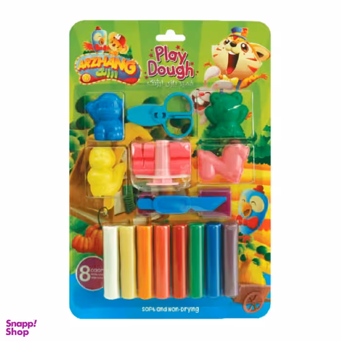 خمیر وکیومی 8 رنگ آویزدار ارژنگ کد 1304