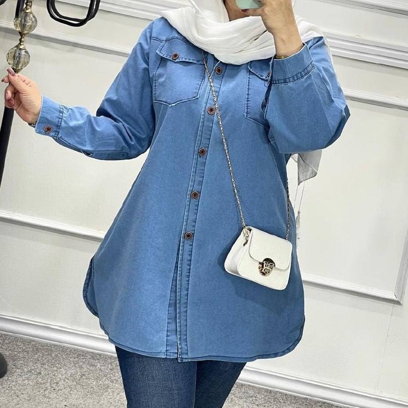 شومیز طرح لی بغل زیپ