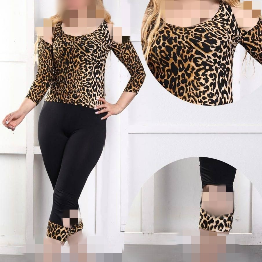 بلوز و شلوارک سرشانه باز شیک و جذاب زنانه