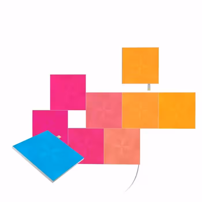 خرید پنل روشنایی هوشمند RGB دیواری 9 عددی مربع نانولیف Nanoleaf Canvas با بهترین قیمت