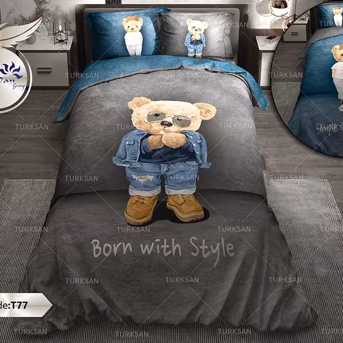 روتختی دونفره دو رو طرحدار  ترکسان طرح T77