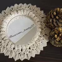  قاب آینه مکرومه