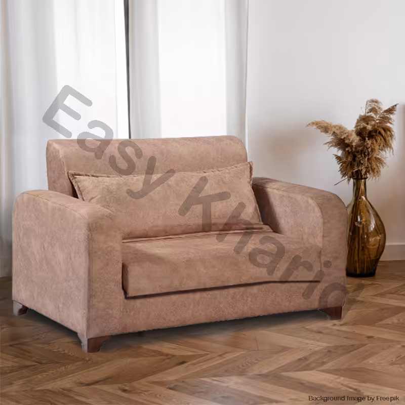 مبل تختخواب شو 1 نفره مدل آلما دسته گرد