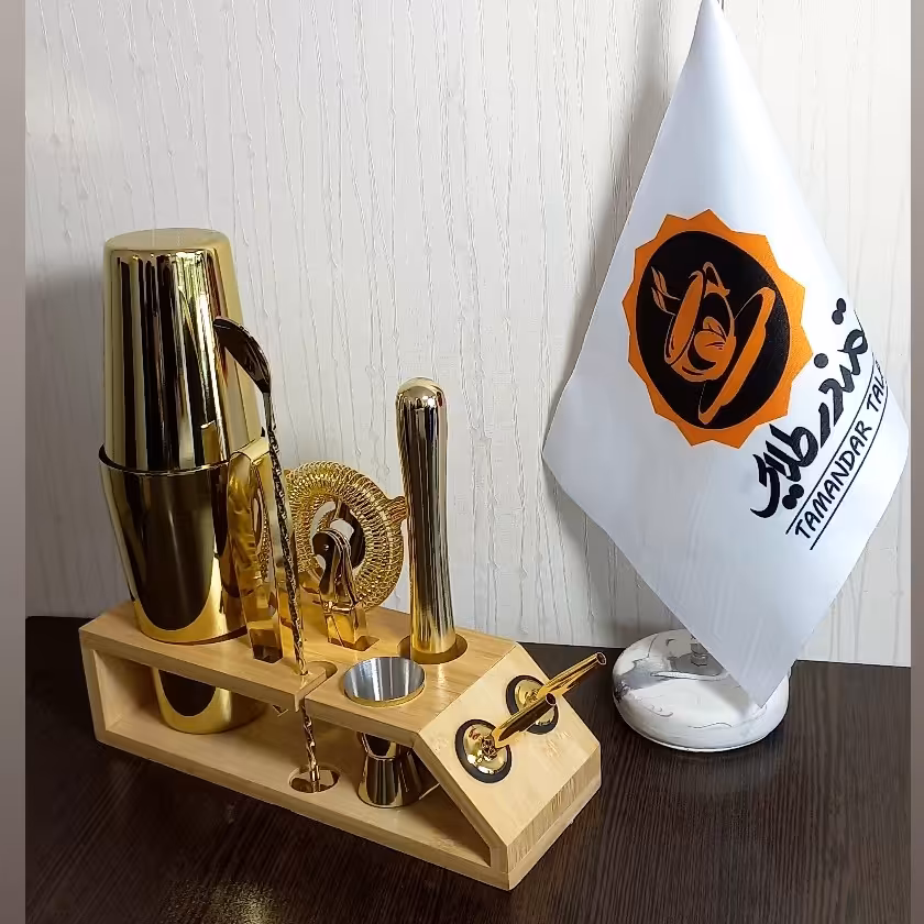 ست بار سرد 5ضلعی طلایی 