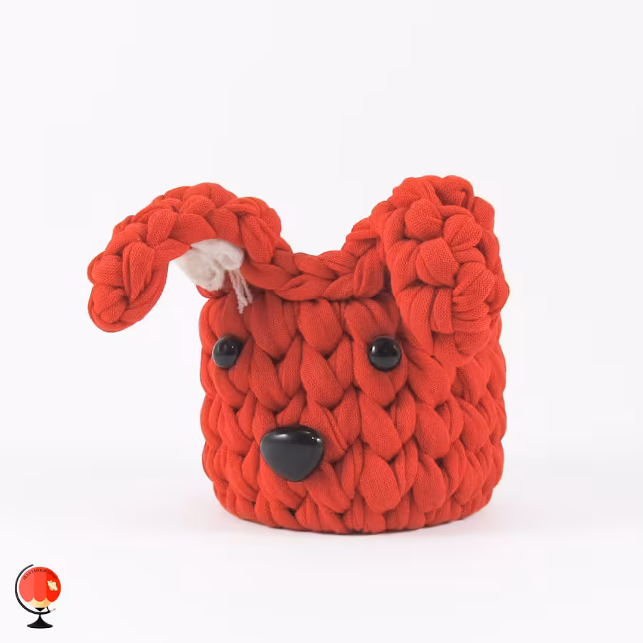 جاقلمی تریکو مدل خرگوش رنگ قرمز