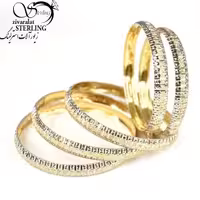 النگو نقره طرح طلا مدل خطی کد28