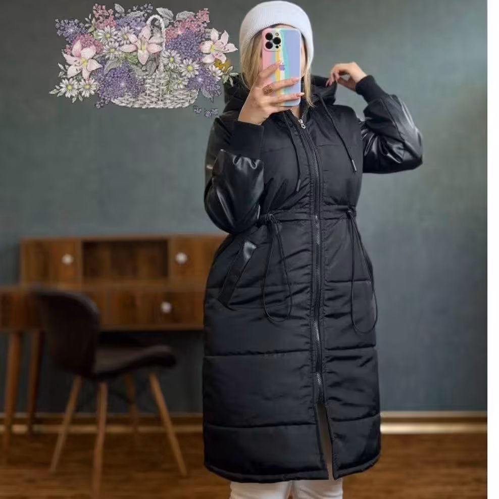 کاپشن آستین چرمnfi  قبل از ثبت موجودی بگیرید