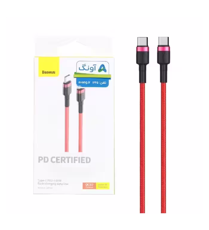 کابل شارژ فست تایپ سی به تایپ سی بیسوس مدل CATKLF-G09