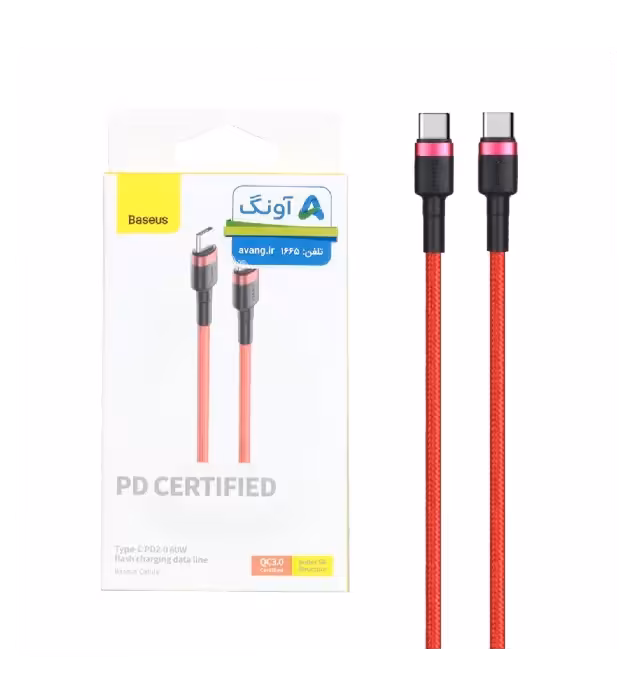 کابل شارژ فست تایپ سی به تایپ سی بیسوس مدل CATKLF-G09