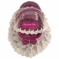 کریر  نوزاد پرنسسی گهواره ای حصیری (ارسال با تیپاکس)