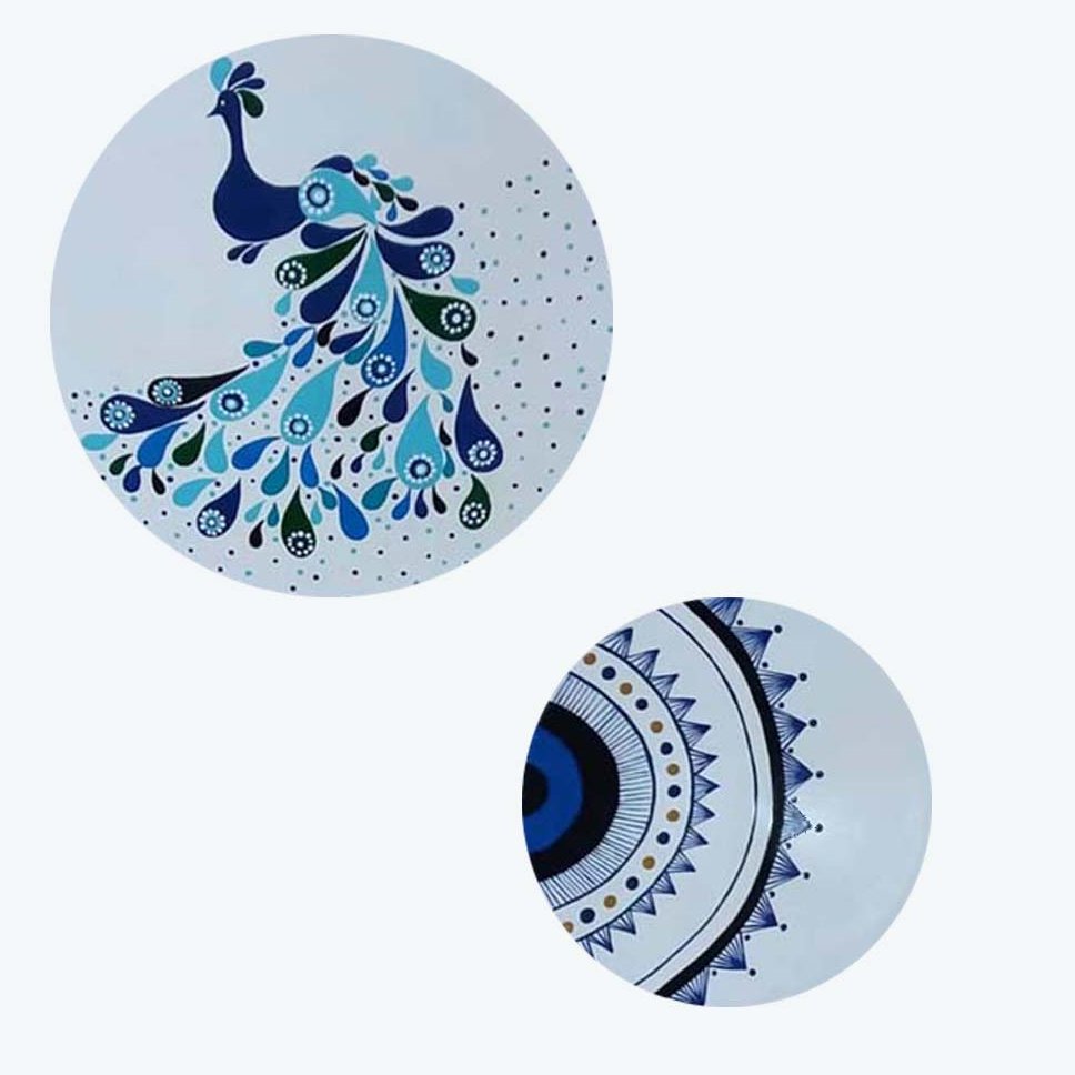 ست دیوارکوب طاووس چشم زخم