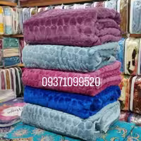 پتو نرمینه یکنفره مدل نگین ساکدار بسیار لطیف و براق طرح برجسته قلب در رنگهای متنوع