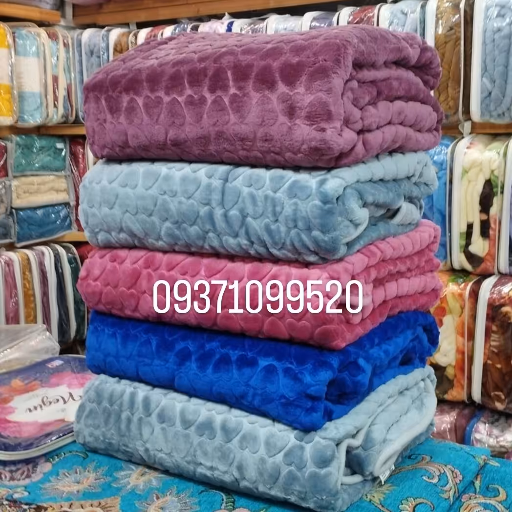 پتو نرمینه یکنفره مدل نگین ساکدار بسیار لطیف و براق طرح برجسته قلب در رنگهای متنوع