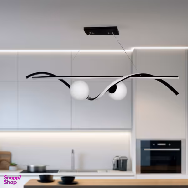 لوستر 2 شعله چشمه نور کد 1901/2BK.WT