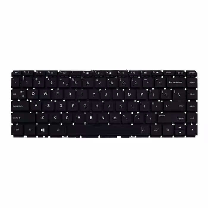 کیبورد لپ تاپ اچ پی Compaq 14-AC مشکی اینترکوچک بدون فریم