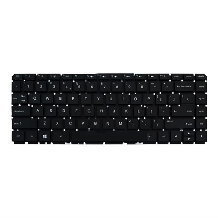 کیبورد لپ تاپ اچ پی Compaq 14-AC مشکی اینترکوچک بدون فریم