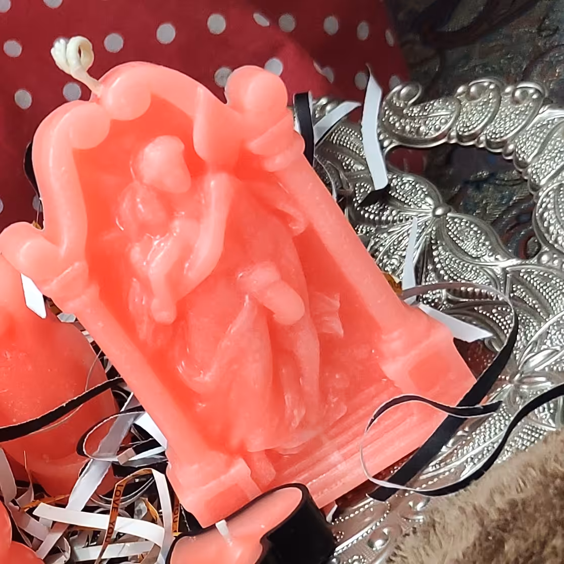 شمع دستساز کتیبه ادم و حوا