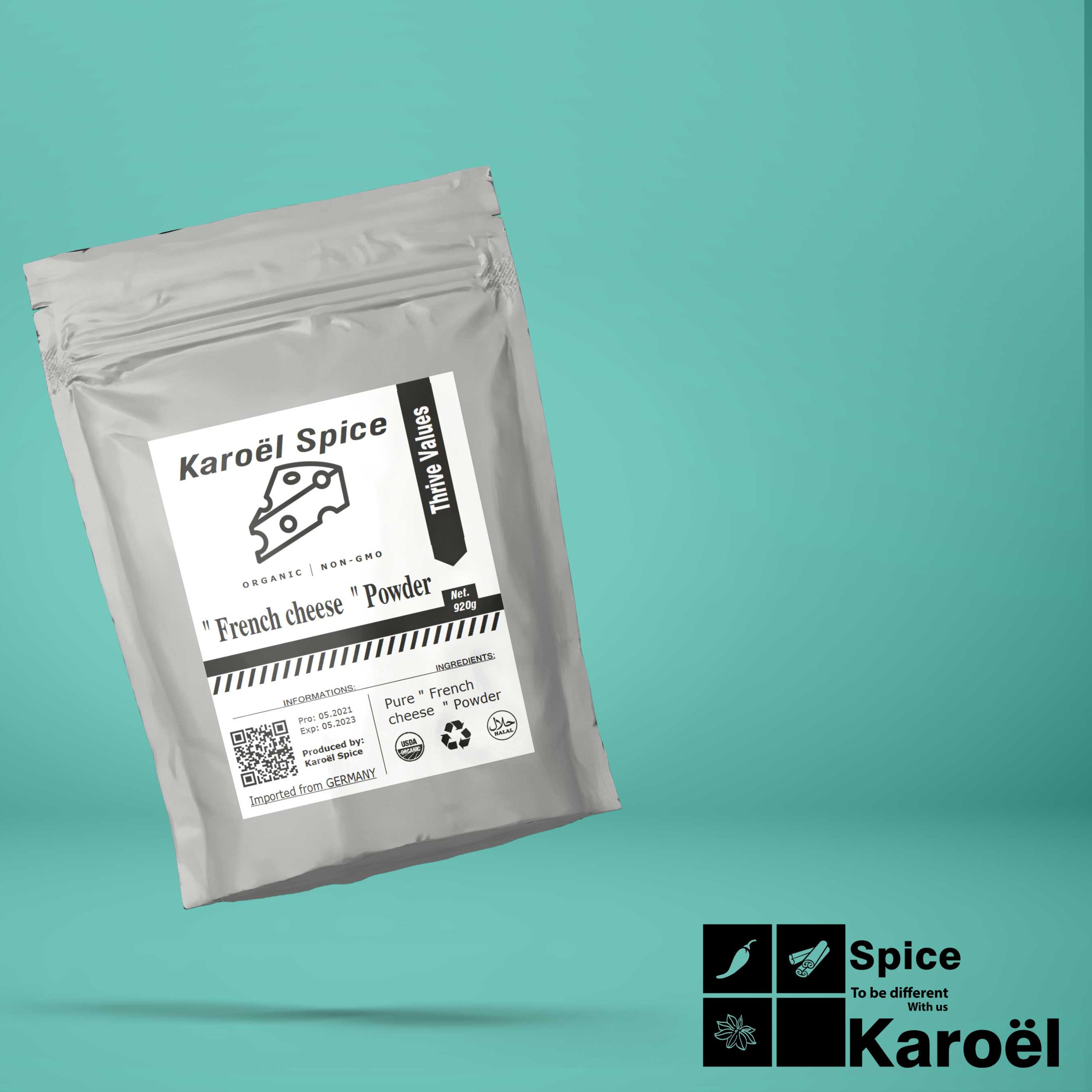 پودرپنیرفرانسوی500گرم(محصول آلمان)کاروئل اسپایس