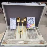 سرویقاشق چنگال طلایی یونیک .نگیرچ .ج