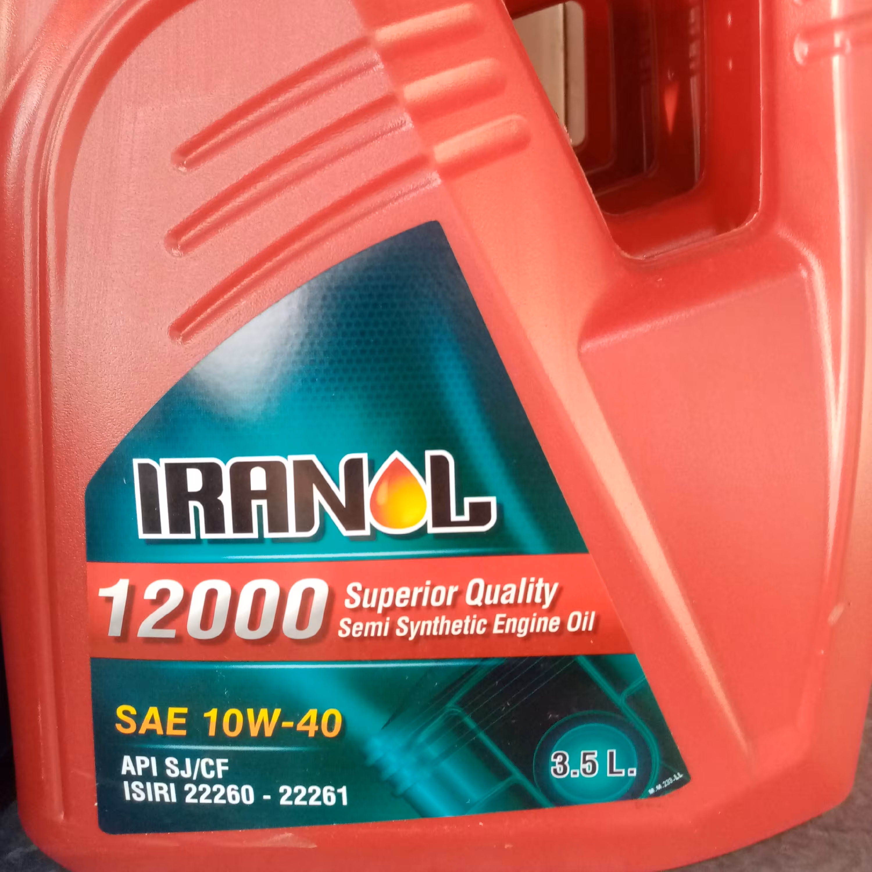 روغن موتور 3.5 لیتری ایرانول 10w40 