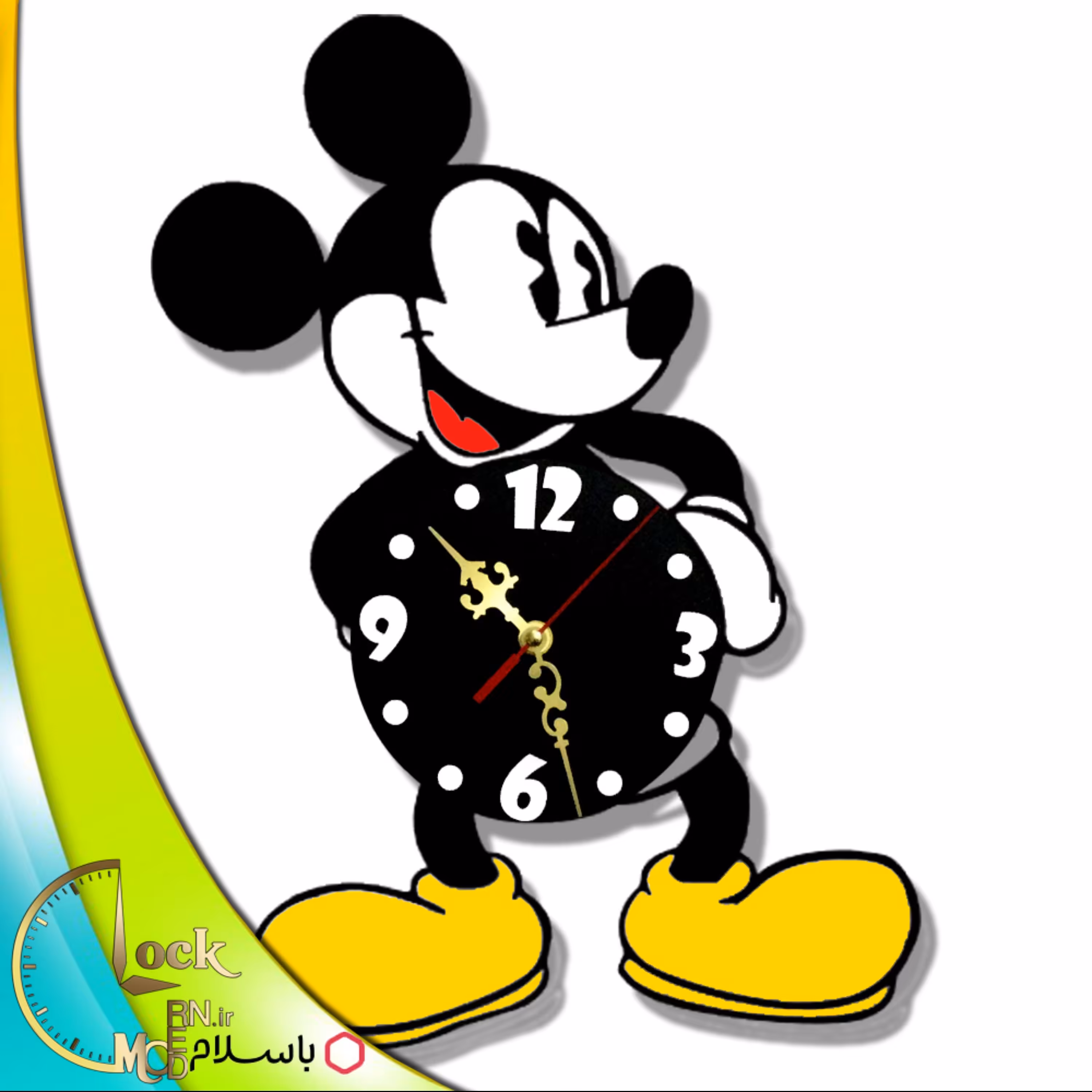 ساعت دیواری طرح میکی موس کد 440