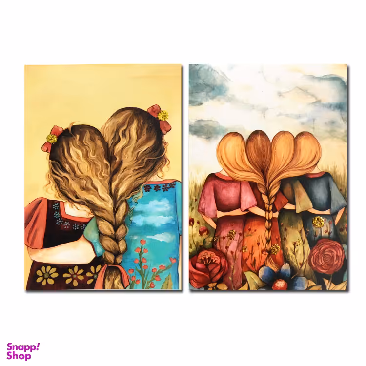 تابلو آهن‌ ربایی طرح دوستی مجموعه 2 عددی