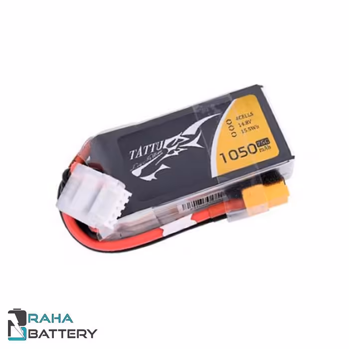 باتری لیتیوم پلیمر 4 سل TATTU 1050mAh 75C