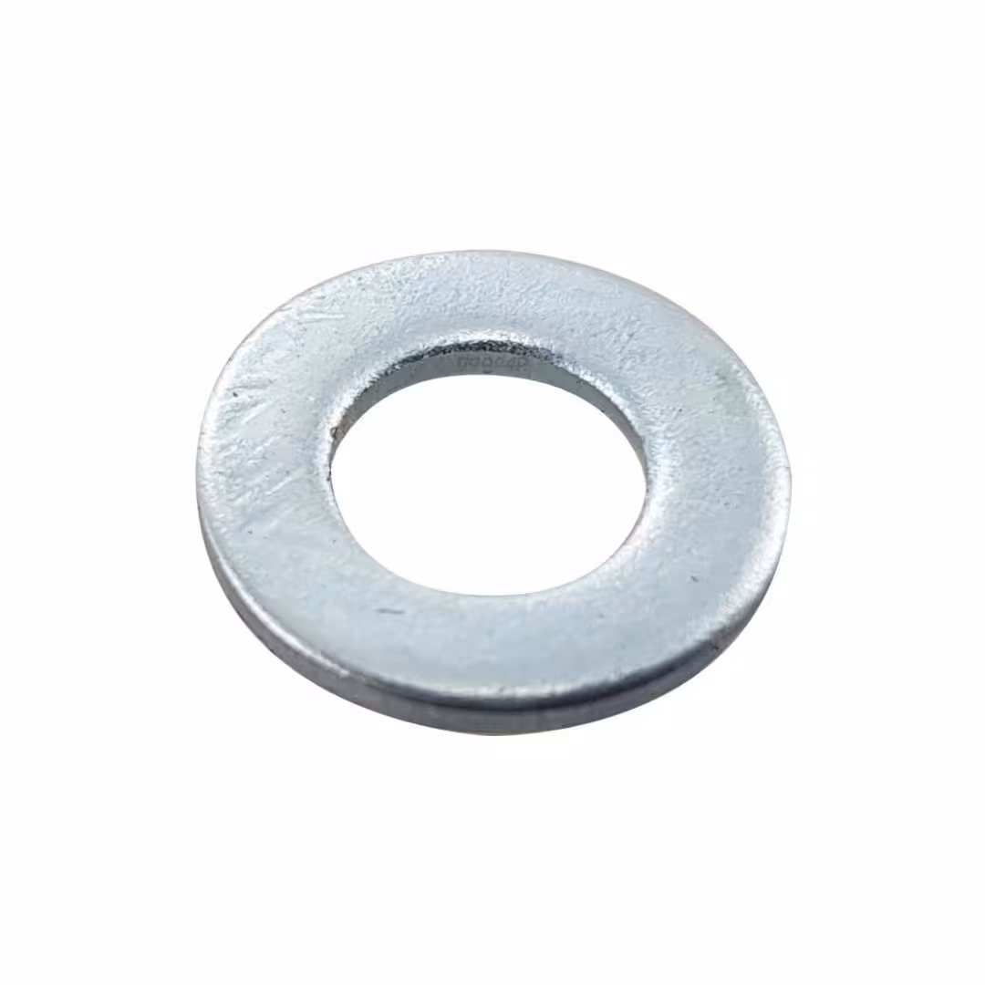 واشر آهنی تخت سفید سایز 6 قطر بیرونی 14 ضخامت 2 میلی متر